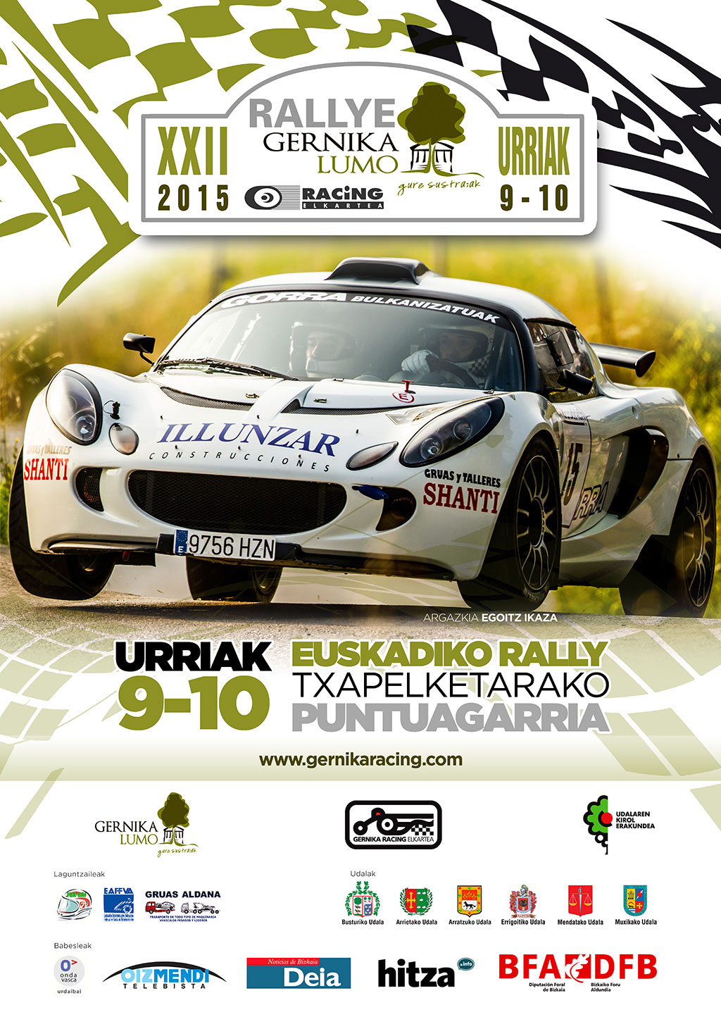 Cartel XXII Rallye Gernika-lumo 2015