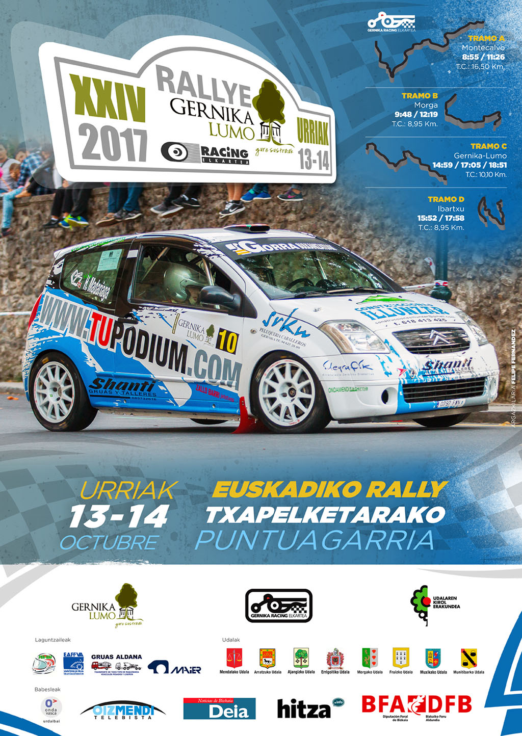 Cartel XXIV Rallye Gernika-Lumo 2017